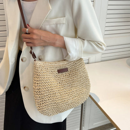 Sandsberg | Boho Shoulder Bag | Braided Design with Large Storage Space | Natural Colors