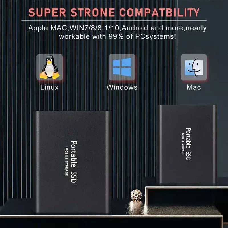 SSD External Hard Drive Hard Drive Storage SSD 1 2 4 8 12 16 32 64 TB External | Kalsten