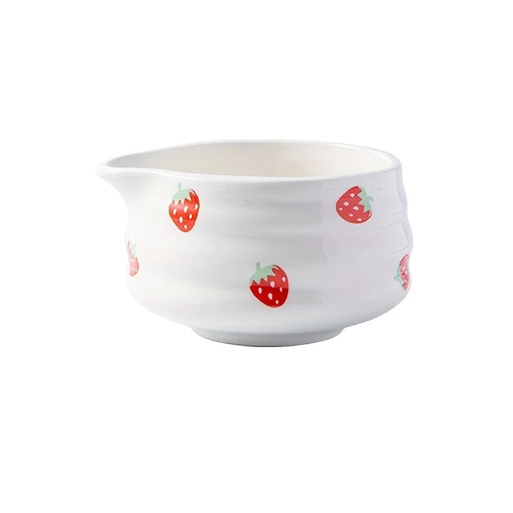 Variant image for Japanese Matcha Bowl Set Strawberry Design Size One High-Quality Ceramic-3