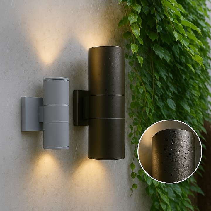 Black Aluminum Outdoor Wall Lamp Kalsten