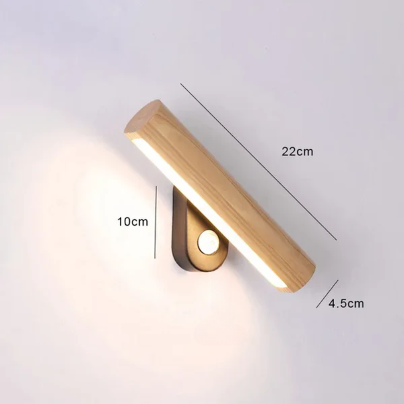 LED Wooden Wall Light – Modern Wall Lamp for Bedroom | Karnz