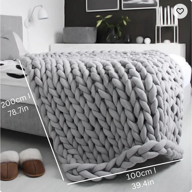 Kalsten | Weighted Organic Cotton Blanket | Breathable, Machine Washable & Ideal for Year-Round Comfort