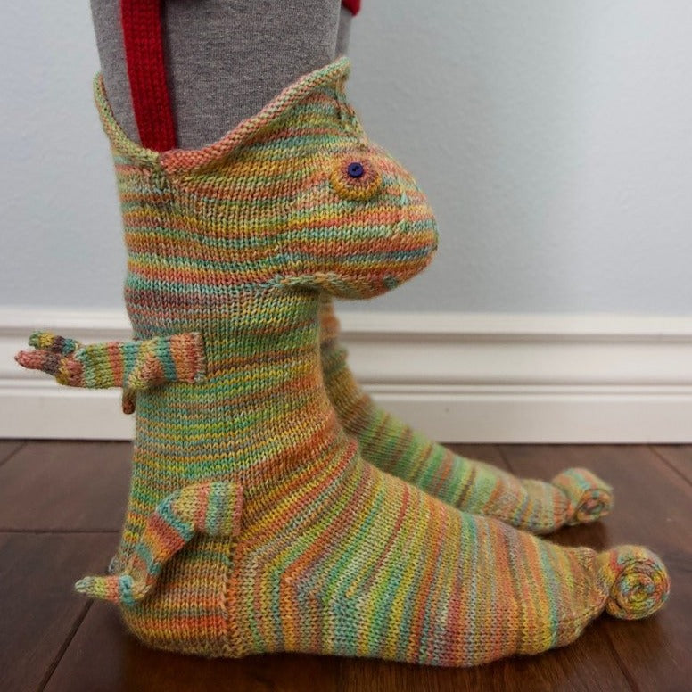 Knitted Crocodile Socks | Kalsten