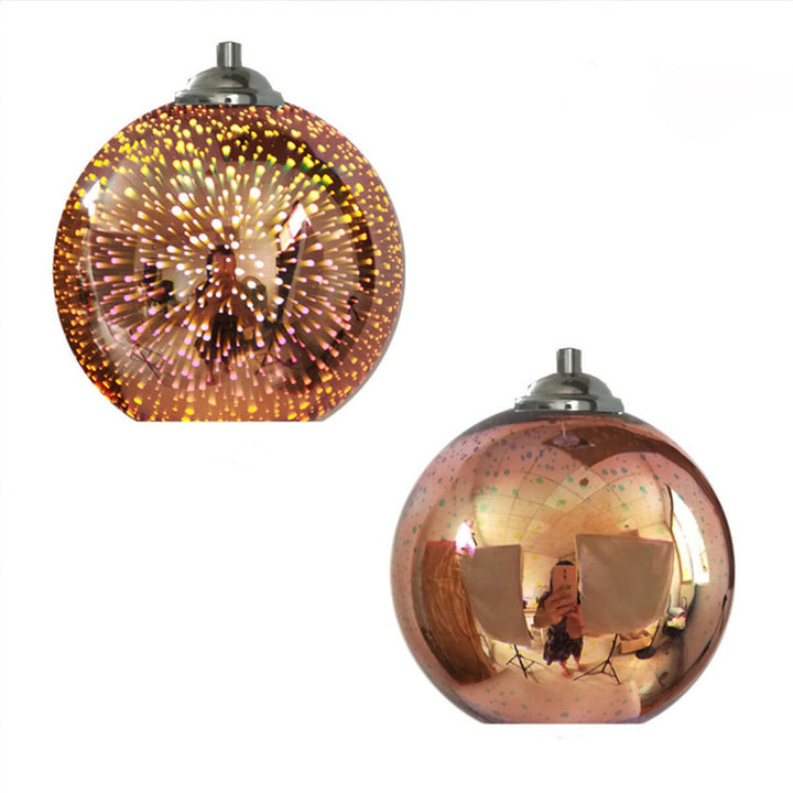 Kalsten | Modern creative 3D colorful firework glass 1-light dome pendant lamp