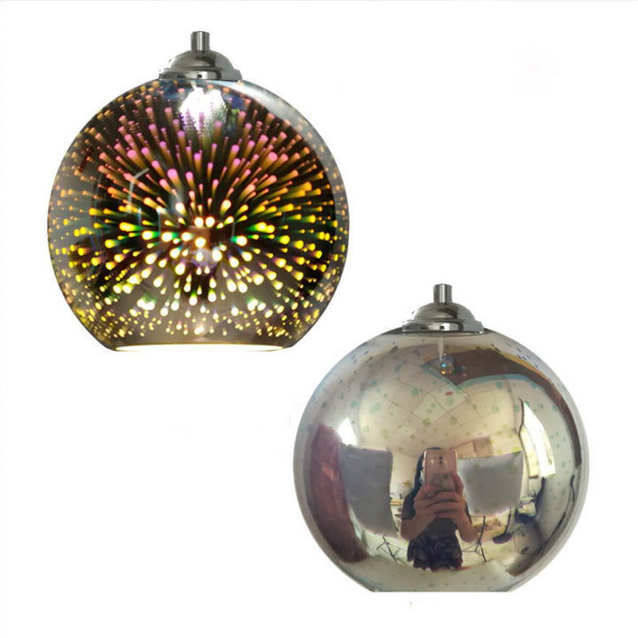 Kalsten | Modern creative 3D colorful firework glass 1-light dome pendant lamp
