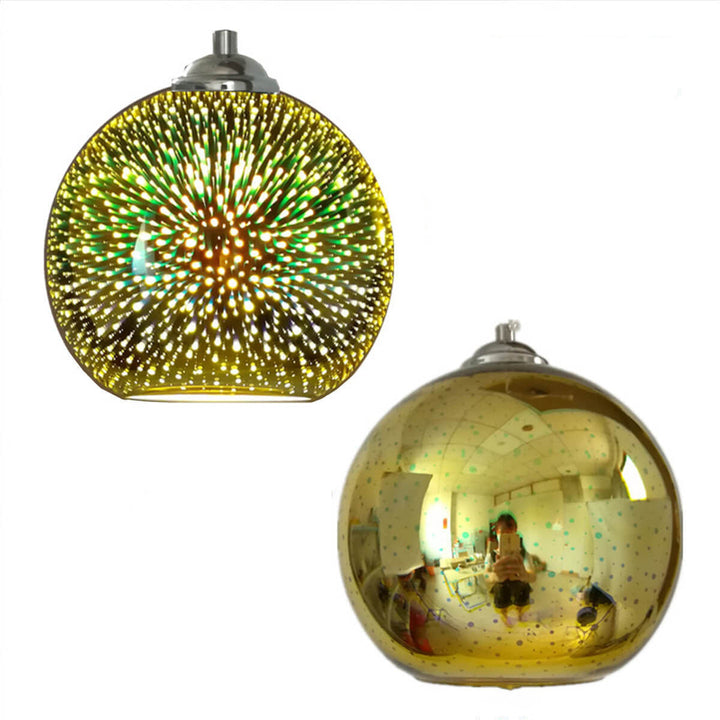 Kalsten | Modern creative 3D colorful firework glass 1-light dome pendant lamp