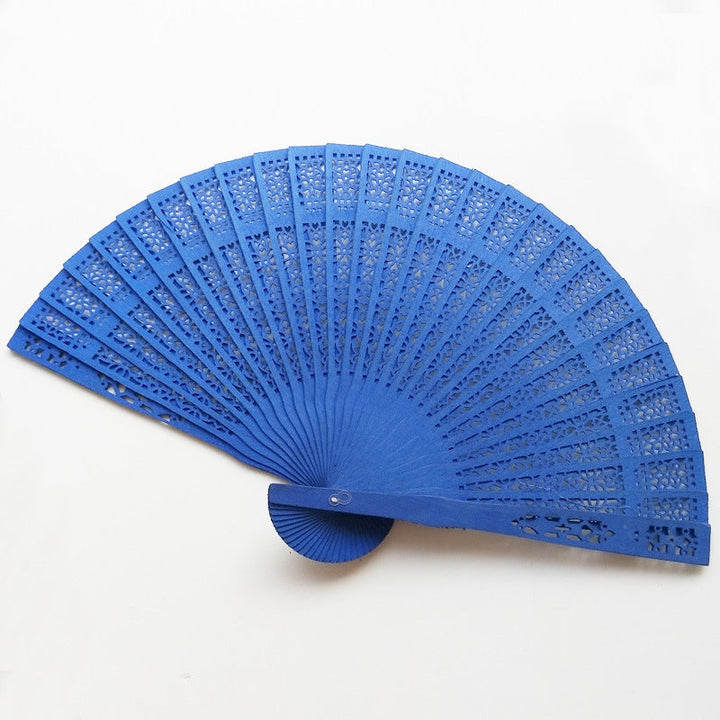 Ladies fan with intricate patterns and elegant laser engraving Kalsten