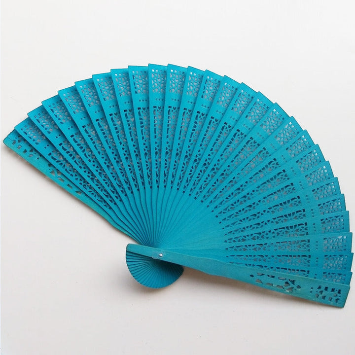 Women's fan made of high-quality plastic with elaborate cut-out work Kalsten