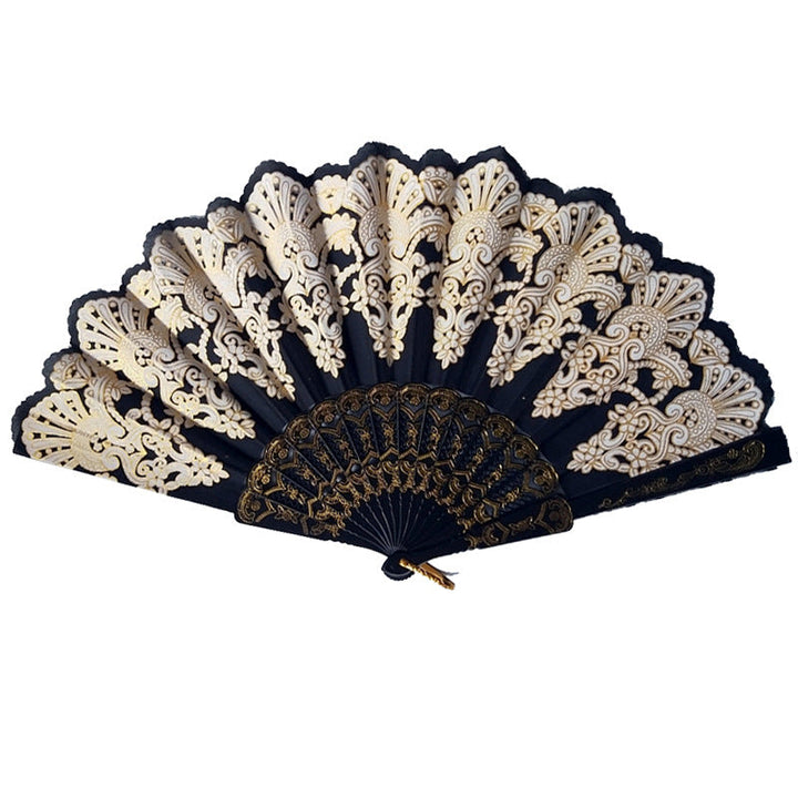 Ladies elegant fan with elaborate decorations Kalsten