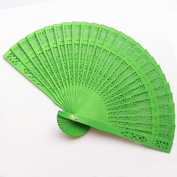 Women's fan made of high-quality plastic with elaborate cut-out work Kalsten