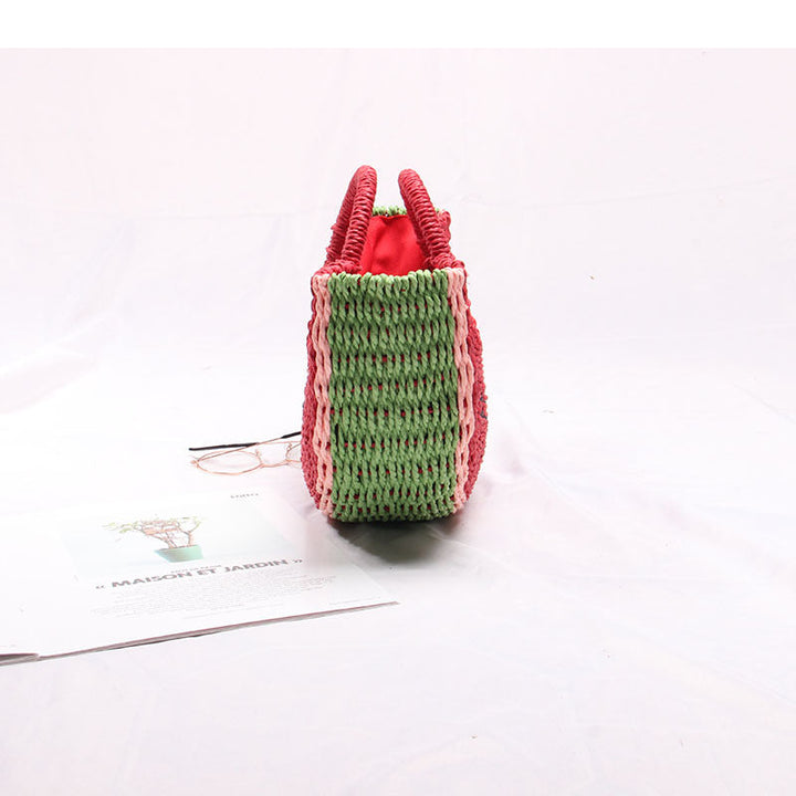 Handcrafted Basket Bag in Watermelon Design Kalsten