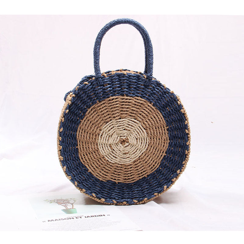 Handcrafted Round Wicker Bag Kalsten