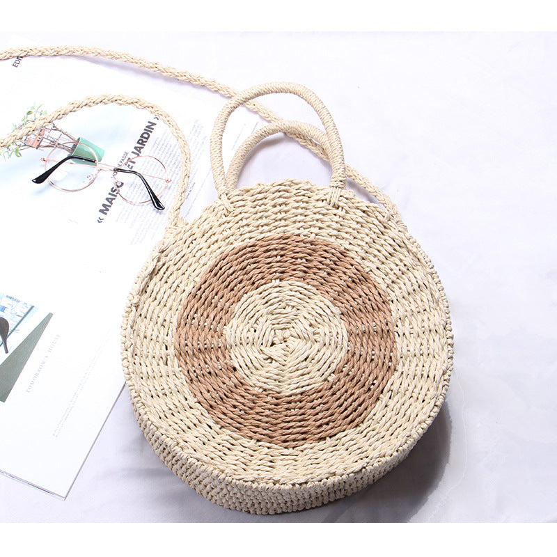 Handcrafted Round Wicker Bag Kalsten