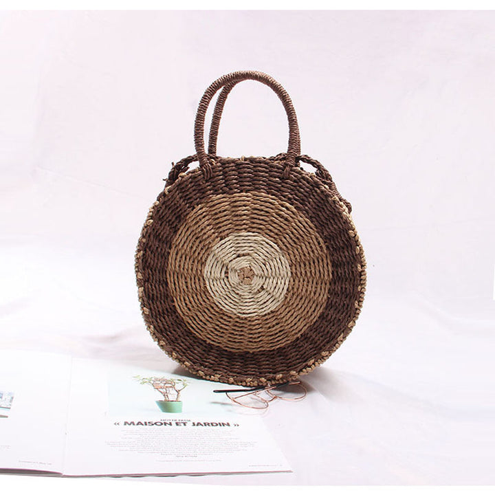 Handcrafted Round Wicker Bag Kalsten