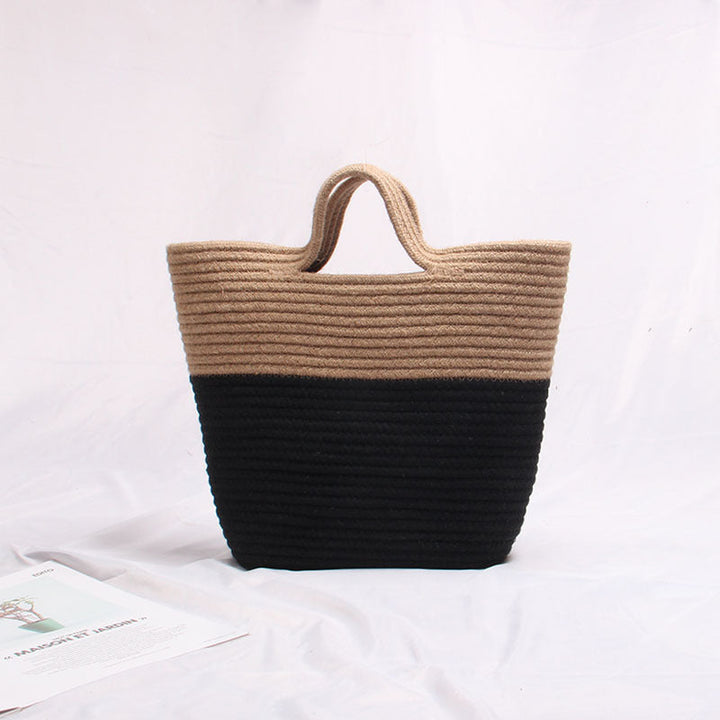 Spacious and Stylish Rattan Tote Bag Kalsten