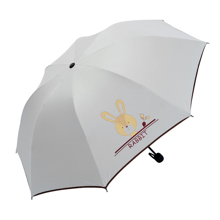 Ladies folding umbrella with casual smile design Kalsten