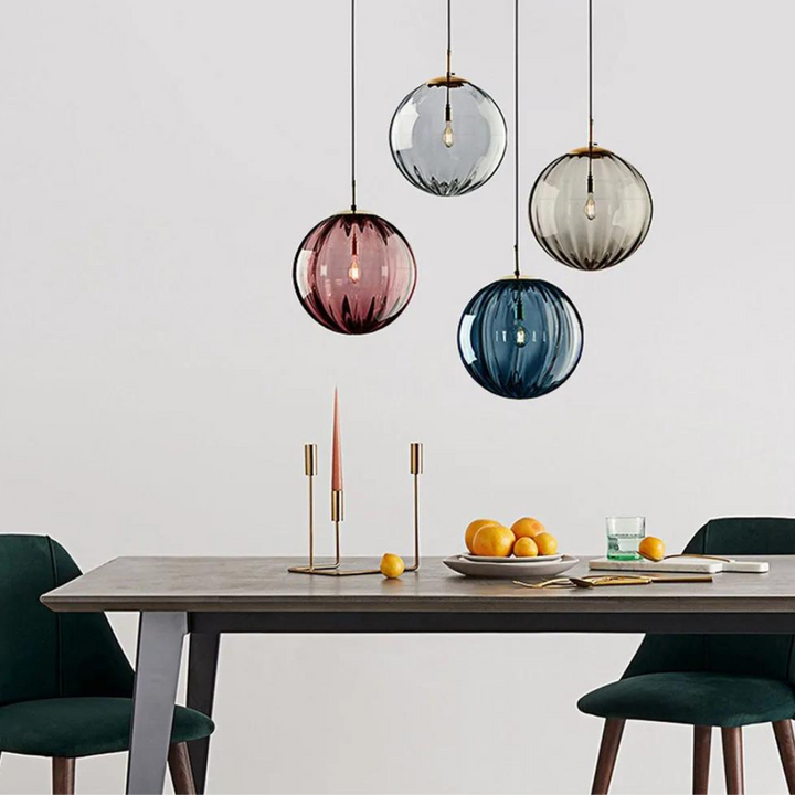 Elegant Glass Sphere Pendant Lamp for Luxury Interiors Kalsten