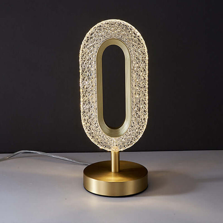 Acrylic Table Lamp With Led Crystal Light | Kalsten