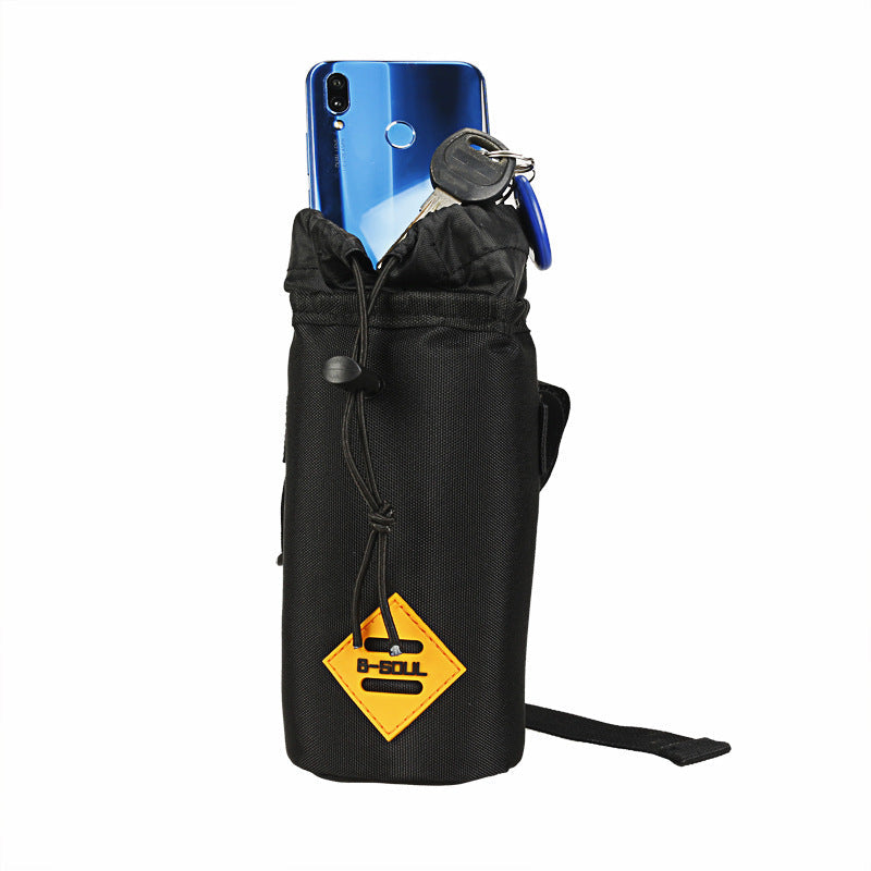 durable waterproof handlebar storage pouch with drawstring closure and reflective safety patch Kalsten