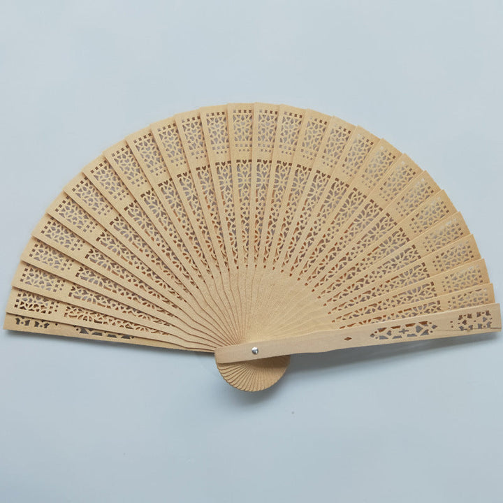 Ladies decorative hand fan with intricate flower painting Kalsten