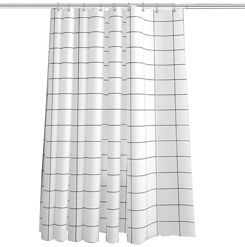 Minimalist Checkered Shower Curtain Kalsten