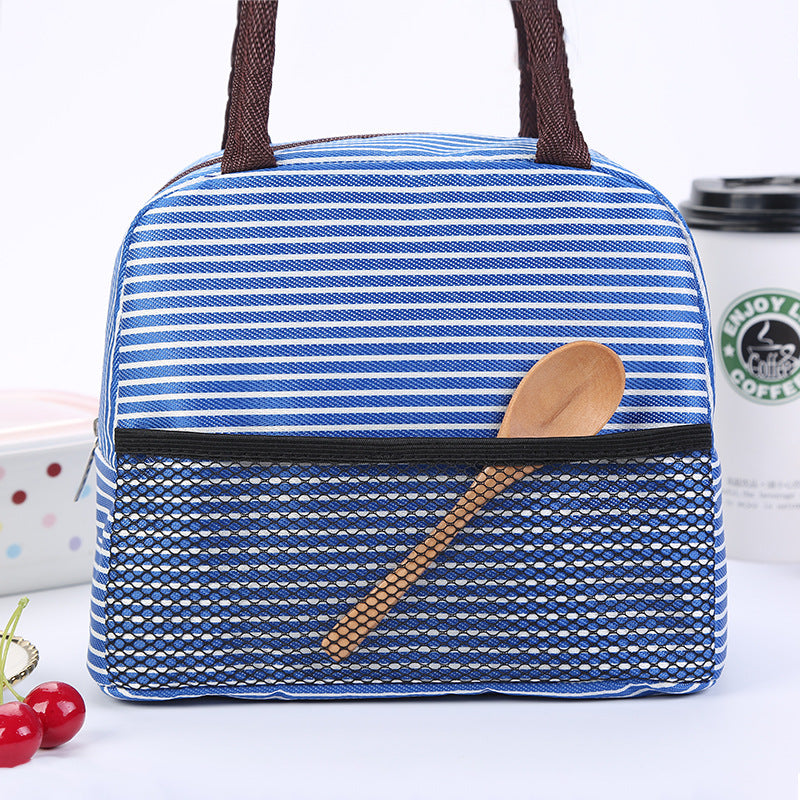 Cooling insulated bag with stylish striped pattern Kalsten