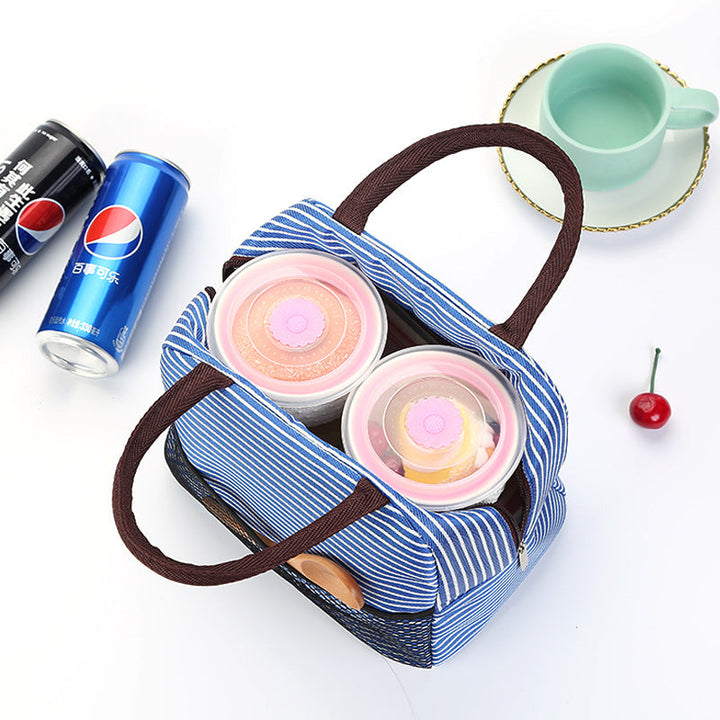 Cooling insulated bag with stylish striped pattern Kalsten