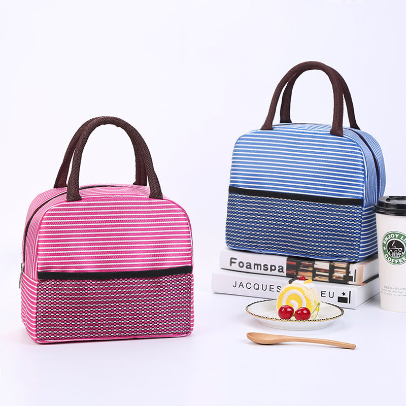 Cooling insulated bag with stylish striped pattern Kalsten