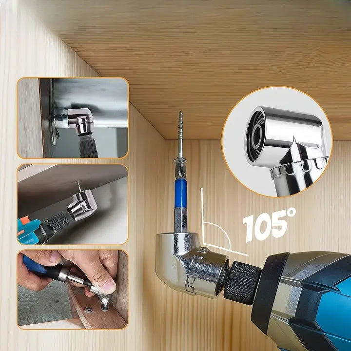 Kalsten | 105° Angle Drill Adapter with Magnetic Handle Set