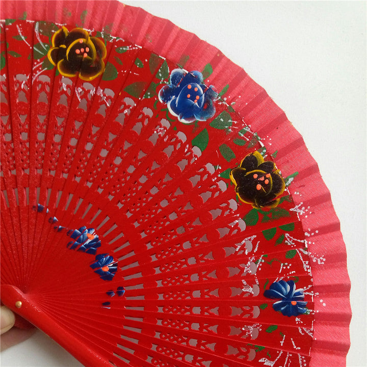 Women's Fan with Colorful Floral Design Kalsten