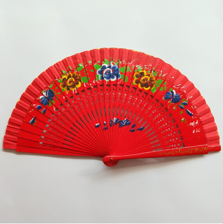 Women's Fan with Colorful Floral Design Kalsten