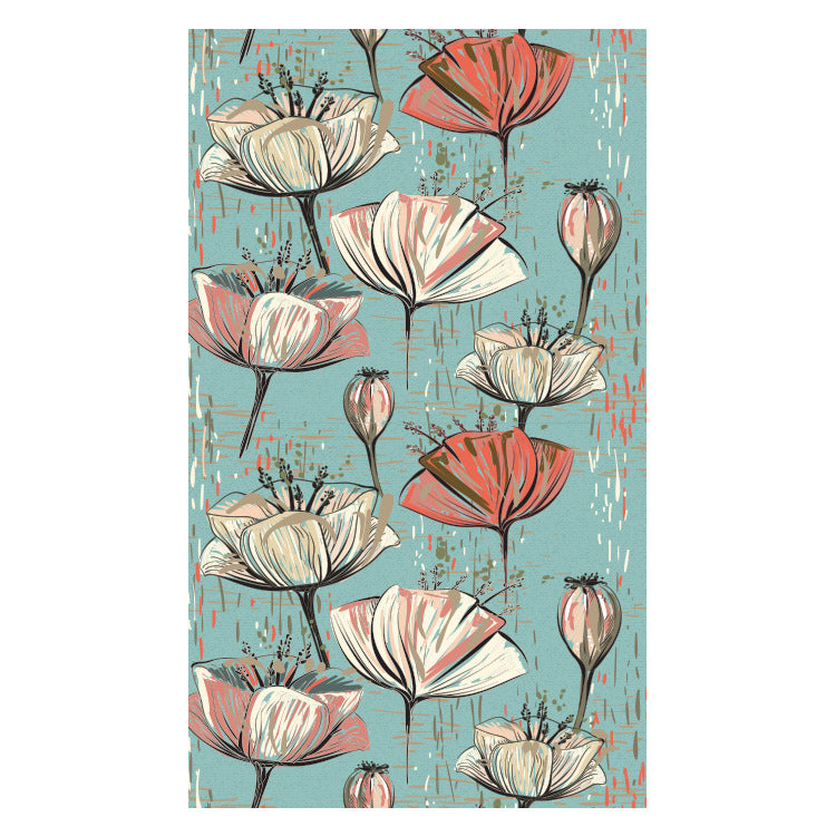 Beach towel with creative floral design Kalsten
