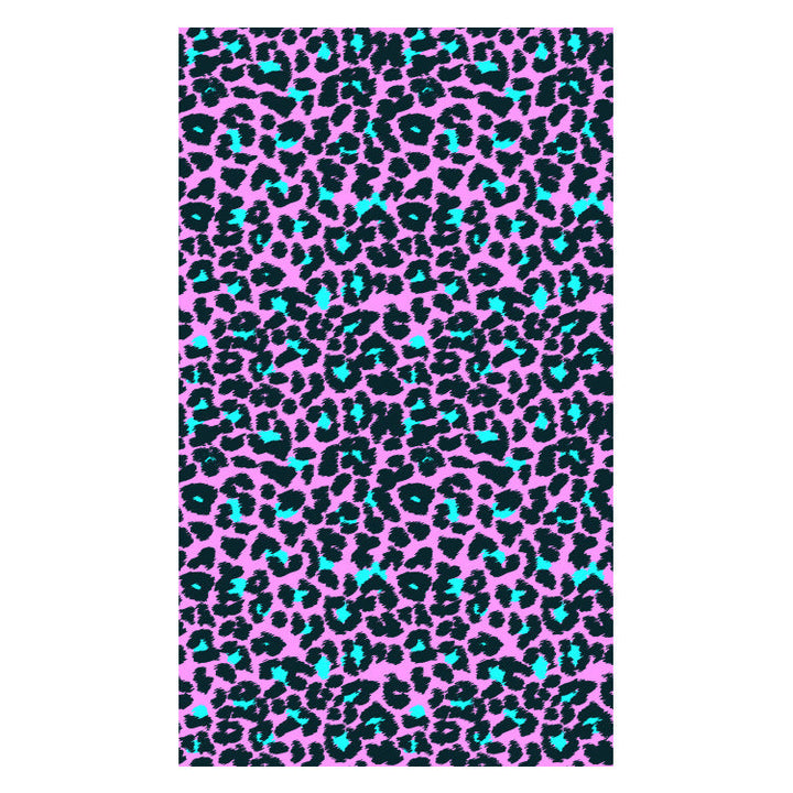 Beach towel with striking leopard motif and colorful accents Kalsten