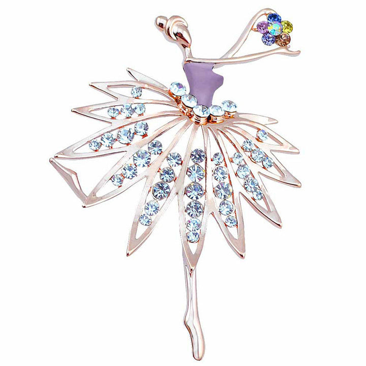 Artistic Ballerina-Inspired Brooch Kalsten