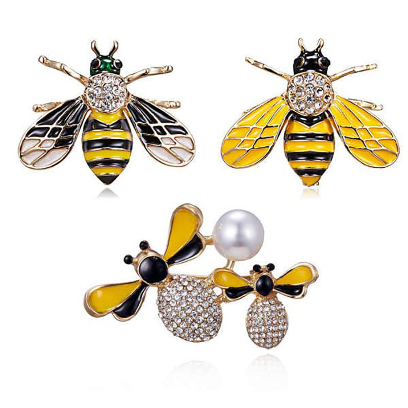 Decorative Bee-Inspired Brooch Kalsten