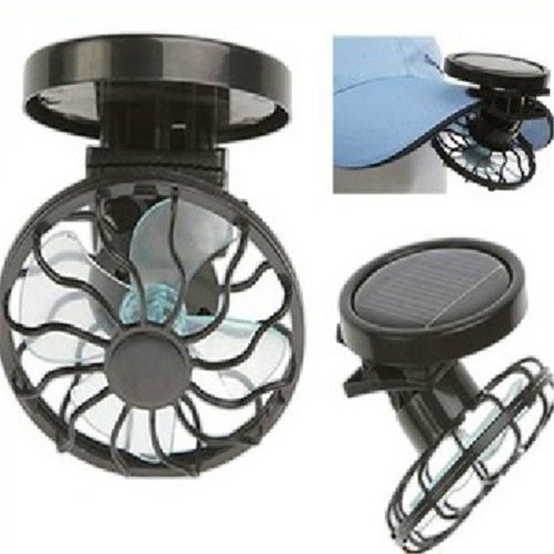 Unisex non-clippable solar clip fan for caps, hats, and outdoor with safety grid Kalsten