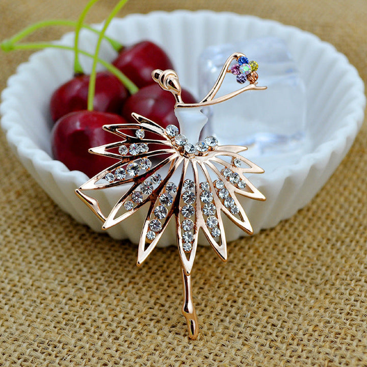 Artistic Ballerina-Inspired Brooch Kalsten