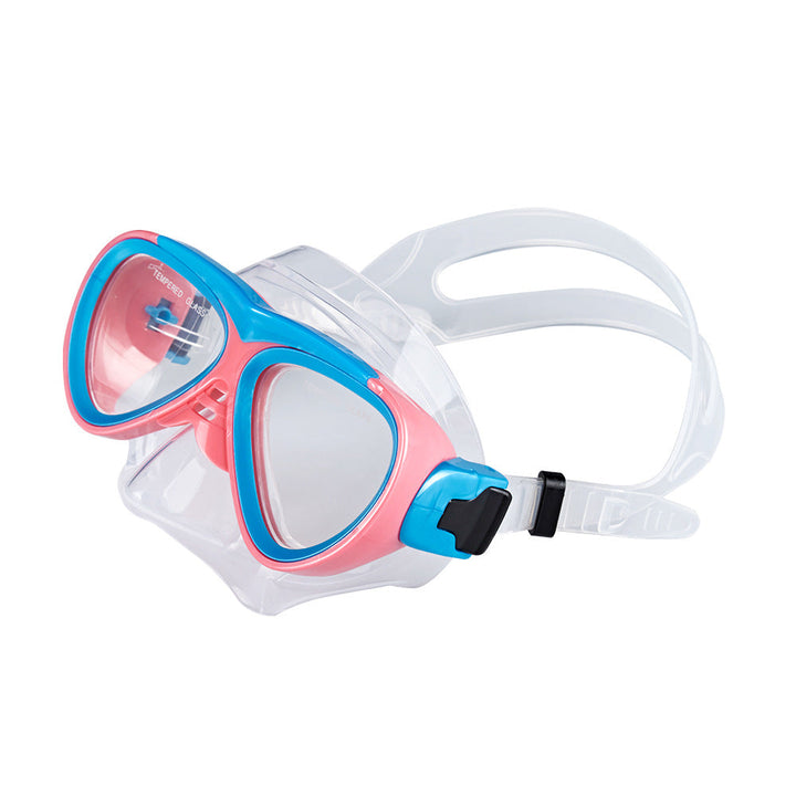 Diving mask with elastic adjustment and anti-fog technology Kalsten