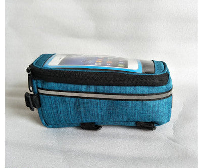 touchscreen top tube bike bag with waterproof compartment and reflective strip Kalsten