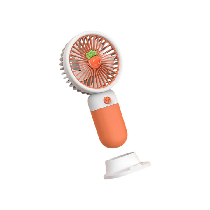 MTech Portable Handheld Fan – Strong Wind, Noiseless, Rechargeable Mini Fan With Base | Kalsten
