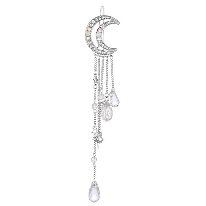 Celestial Moon-Inspired Dangle Brooch Kalsten