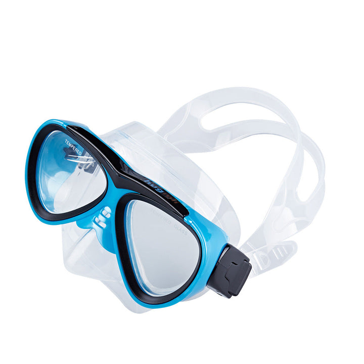 Diving mask with elastic adjustment and anti-fog technology Kalsten