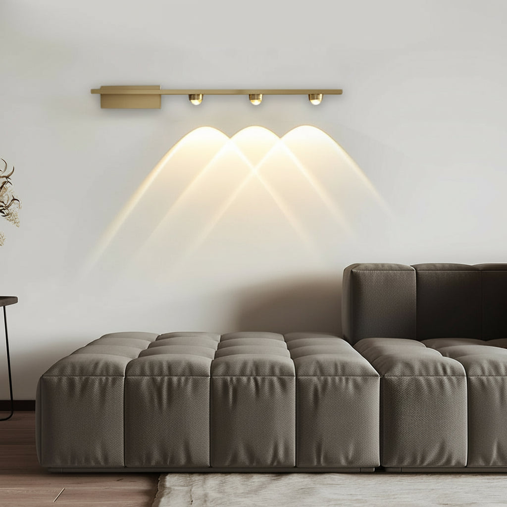 Modern Copper Wall Washer | LED Projection Sconce (3-Light/4-Light) | Kalsten
