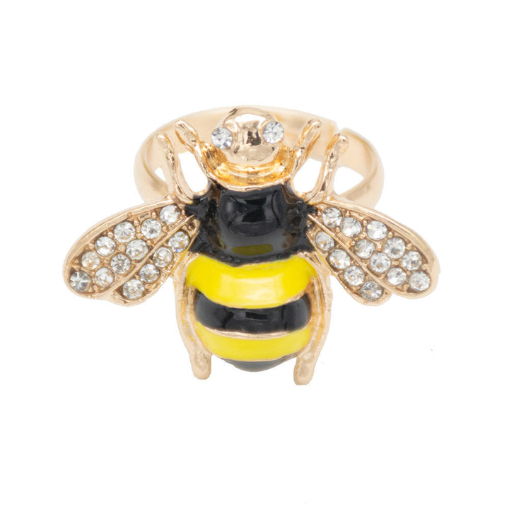 Decorative Bee-Inspired Statet Ring Kalsten