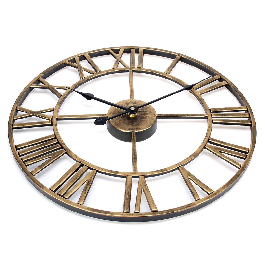Kalsten | Roman Letters Large Silent Wall Clock 16 Inch Iron