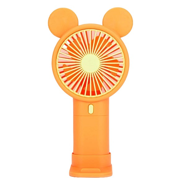 Mini Rechargeable Cartoon Fan With Phone Holder Base | Kalsten