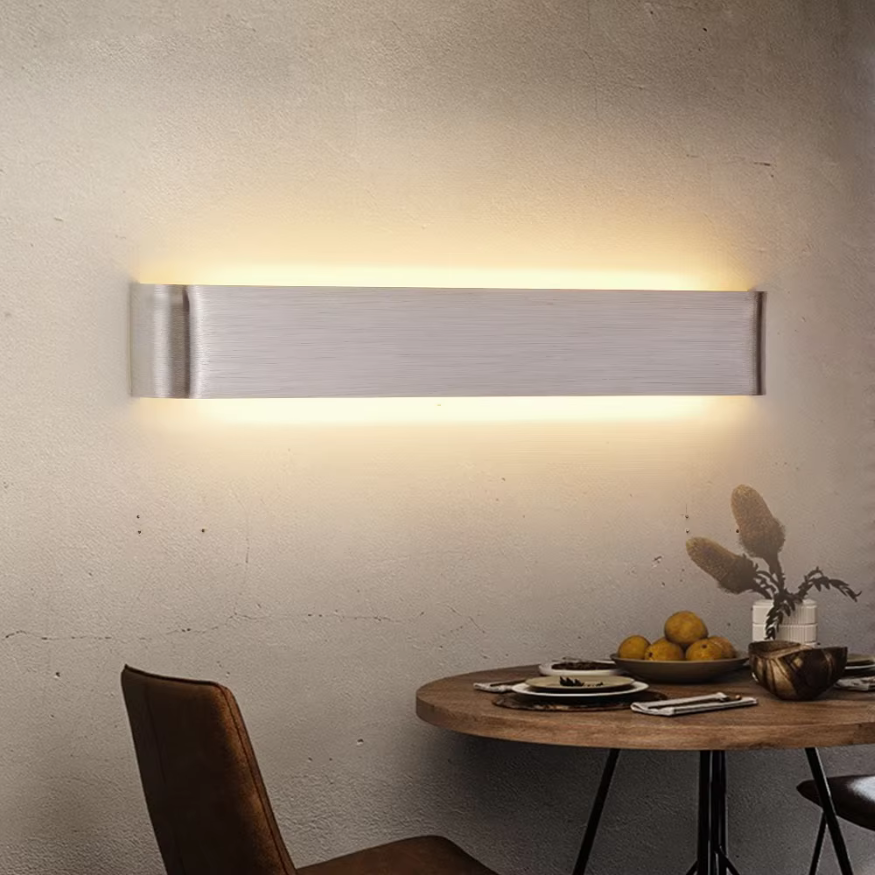 Nordic LED Wall Light - Modern Brushed Aluminum Indoor Wall Light | Kalsten