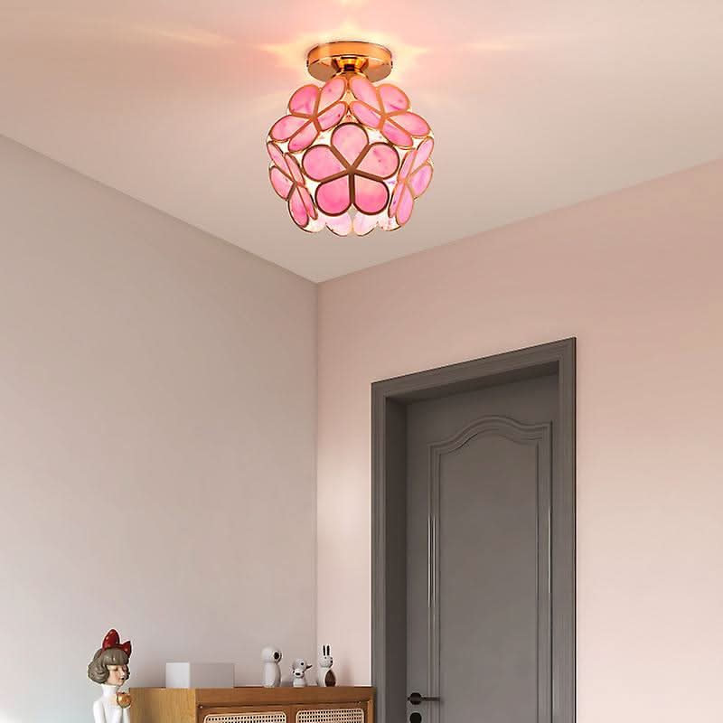Skanto | Flowers Style Glass Ceiling Lamp