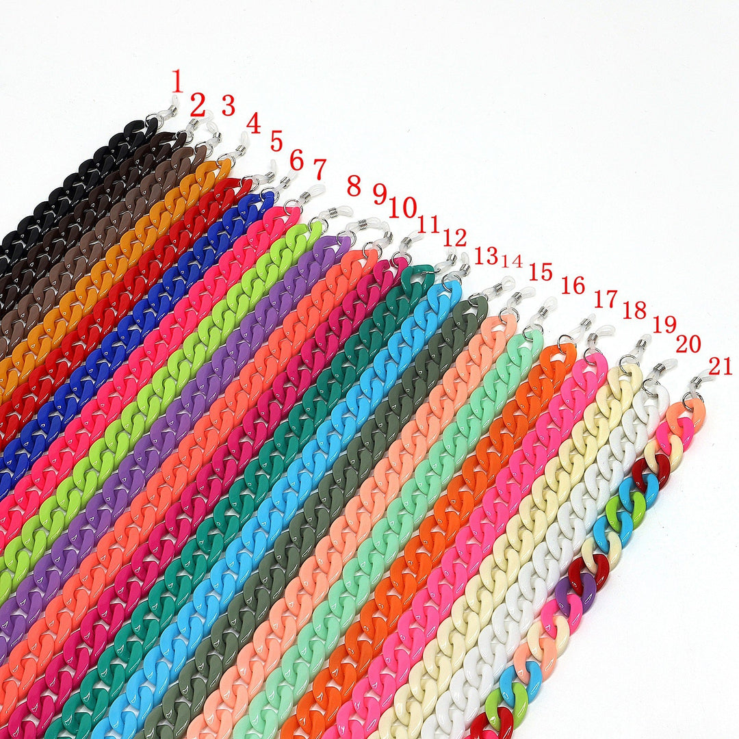 Vibrant Acrylic Eyewear Chain Kalsten