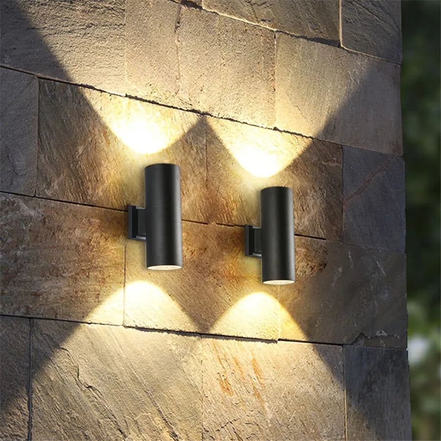 Black Aluminum Outdoor Wall Lamp Kalsten